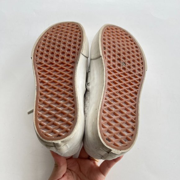 VANS Platform Checkered White Women Size 7 Mens Size 5.5 Leather Skate Sneakers - Picture 6 of 6
